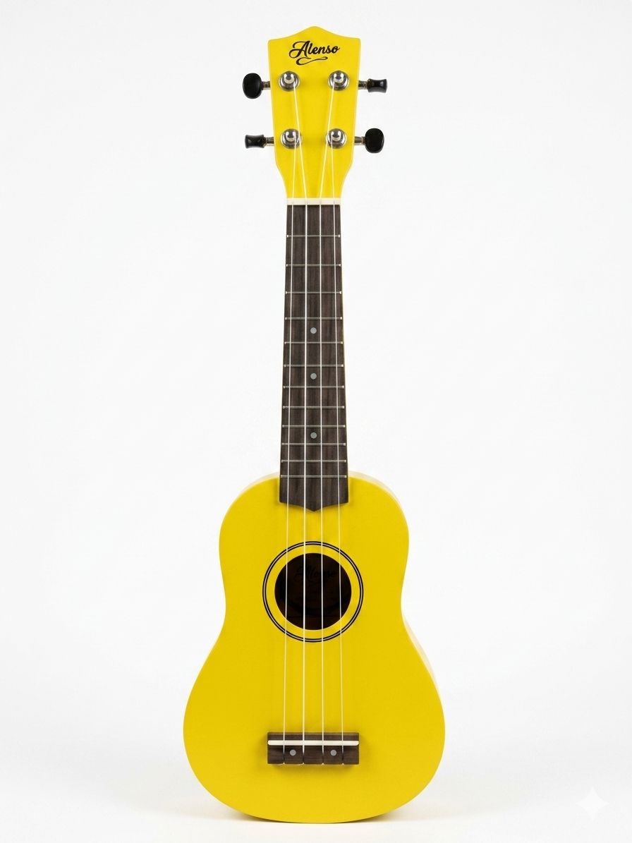 UKELELE ALONSO AMARILLO C/FUNDA Y CORREA