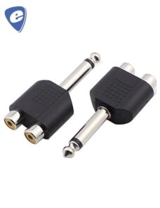 ADAPTADOR 2 JACK 3,5 mm MO A PLUG 6,5mm