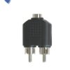 ADAPTADOR RCA HEMBRA A 2 RCA MACHO