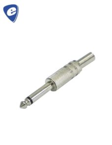 PLUG 6,5 mm MONO METÁLICO PUNTA CON RESORTE