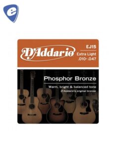 ENCORDADO ACÚSTICA DADDARIO EJ15 BRONCE FOSFORADO 010