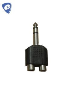 ADAPTADOR 2 JACK RCA A PLUG 6,5 ST