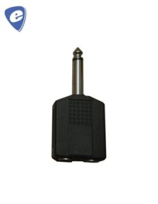 ADAPTADOR PLUG 6,5 MONO A 2 JACK 6,5 MONO