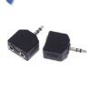 ADAPTADOR DOBLE JACK 6,5 ST A PLUG 3,5 ST