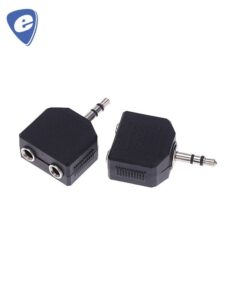 ADAPTADOR DOBLE JACK 6,5 ST A PLUG 3,5 ST