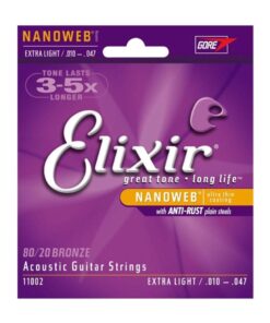ENCORDADO ACÚSTICA ELIXIR 10-47 EXTRA DURACIÓN BRONZE