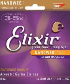 ENCORDADO ACÚSTICA ELIXIR 11-52 PHOSPHOR BRONZE EXTRA DURACIÓN