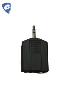 ADAPTADOR PLUG 3,5 mm ESTEREO A 2 JACK 6,5mm