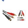 CABLE SUPER VIDEO C/2 RCA PARA AUDIO