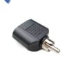 ADAPTADOR 2 JACK 3,5 mm MO A RCA MACHO