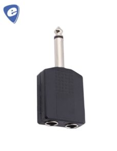 ADAPTADOR 2 JACK 6,5 ST A 1 PLUG 6,5 MONO