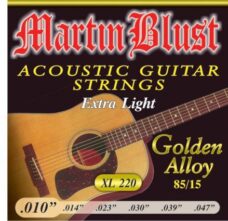 ENCORDADO ACÚSTICA MARTIN BLUST 010 XL 220 GOLDEN ALLOY