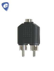 ADAPTADOR PLUG 3,5 mm ESTEREO A 2 RCA MACHO
