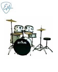 BATERIA STAR C/BANQUETA Y PLATILLOS BLANCA