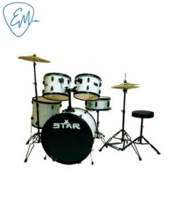 BATERIA STAR C/BANQUETA Y PLATILLOS BLANCA