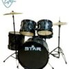 BATERIA STAR C/BANQUETA Y PLATILLOS GRIS HUMO