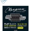 ENCORDADO BAJO MAGMA BE400NB FLAT BLACK 4 CUERDAS