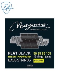 ENCORDADO BAJO MAGMA BE400NB FLAT BLACK 4 CUERDAS