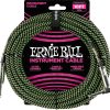 CABLE ERNIE BALL NEGRO/VERDE 3MTS