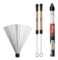 ESCOBILLAS STAGG METAL AGARRE MADERA TELESCOPICA