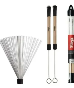 ESCOBILLAS STAGG METAL AGARRE MADERA TELESCOPICA