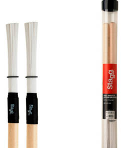 ESCOBILLAS STAGG NYLON AGARRE MADERA DYNAMIC