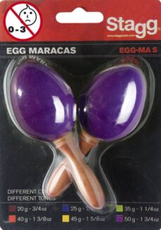 HUEVOS RITMICOS STAGG C/MANGO PURPURA CHICO PAR