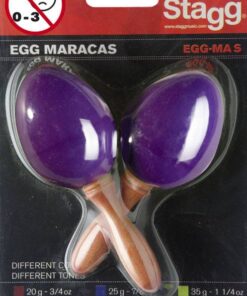 HUEVOS RITMICOS STAGG C/MANGO PURPURA CHICO PAR