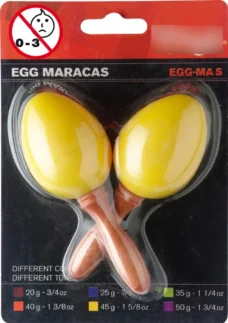 HUEVOS RITMICOS STAGG C/MANGO AMARILLO CHICO PAR